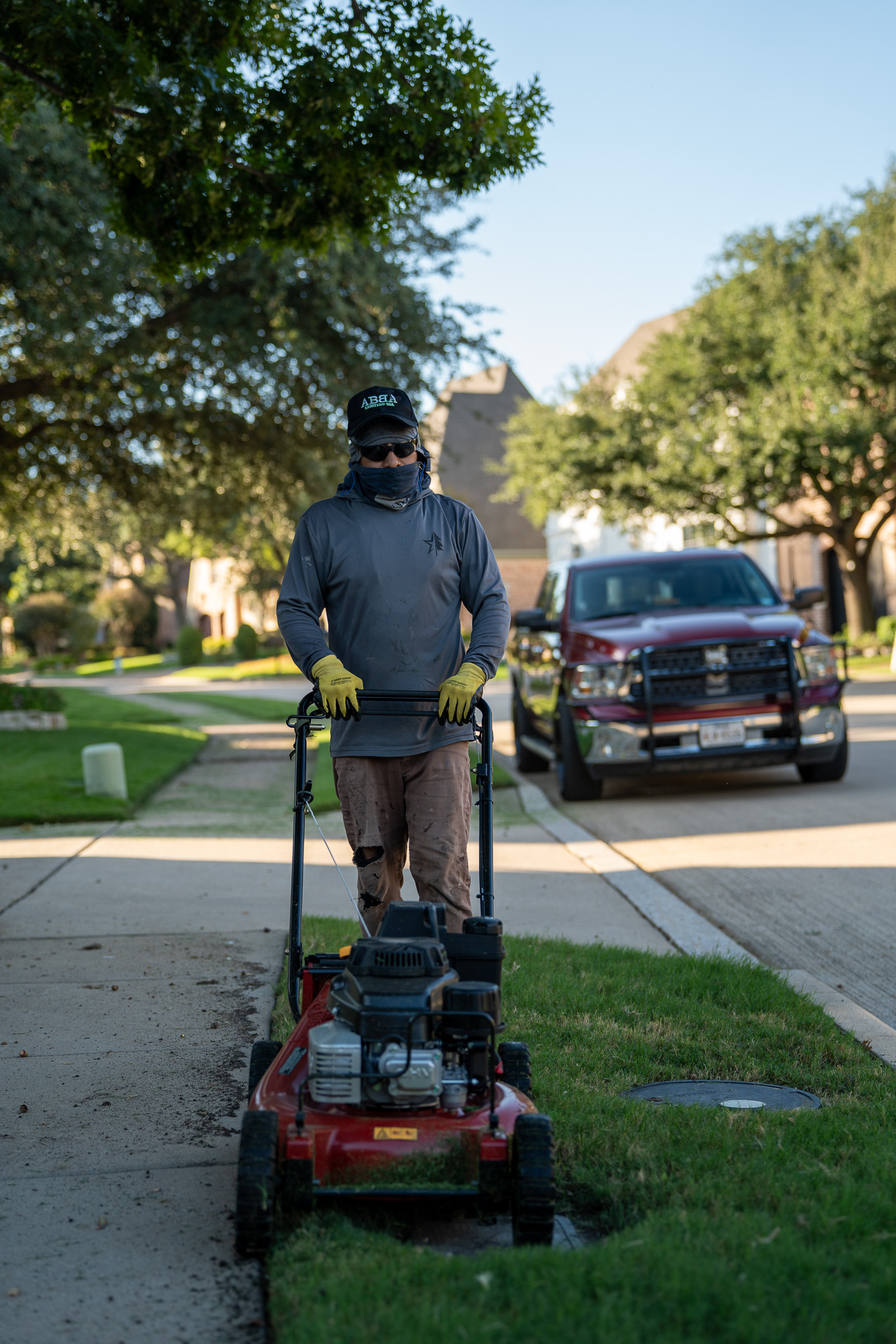 True Star crew mowing community common area